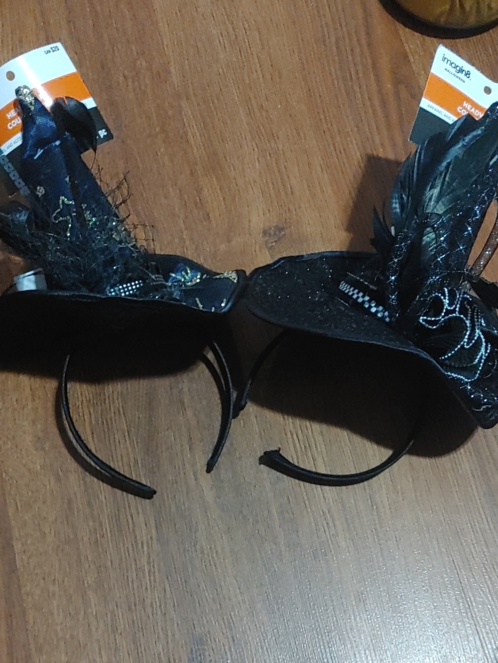 ✅$10 Add On Black Feather Mini Top Hat Headband - Women Accessories